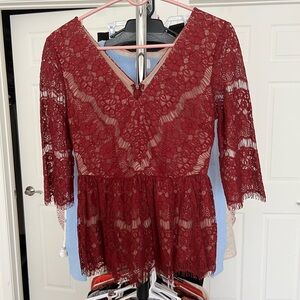Xs lace blouse